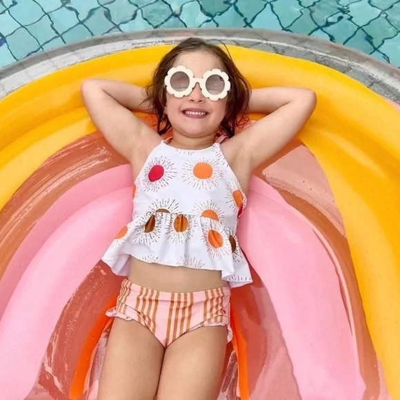 Pink Chicken Sunrise Tankini Bathing Suit